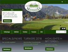 Tablet Screenshot of golfclub-mittersill.at